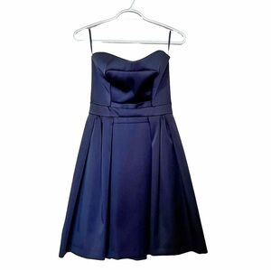 French Connection Navy Blue Strapless Bustier Mini Short Dress Gown - Sz US 2